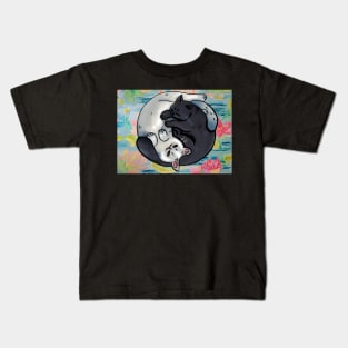 Two cats snuggling Kids T-Shirt